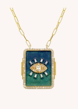 COLLIER - BLUE RAINBOW TILAK BOHEME